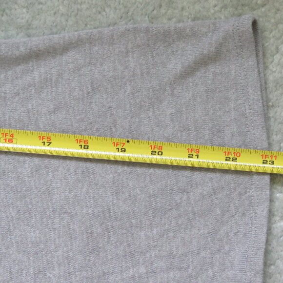 Jun & Ivy XS Light Gray Knit Flutter Sleeve Pocket Top Tee Shirt - Style# 4456 - Picture 9 of 14